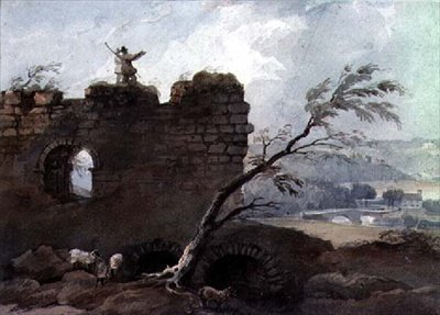 Mitford Castle, Northumberland by Luke Clennell
